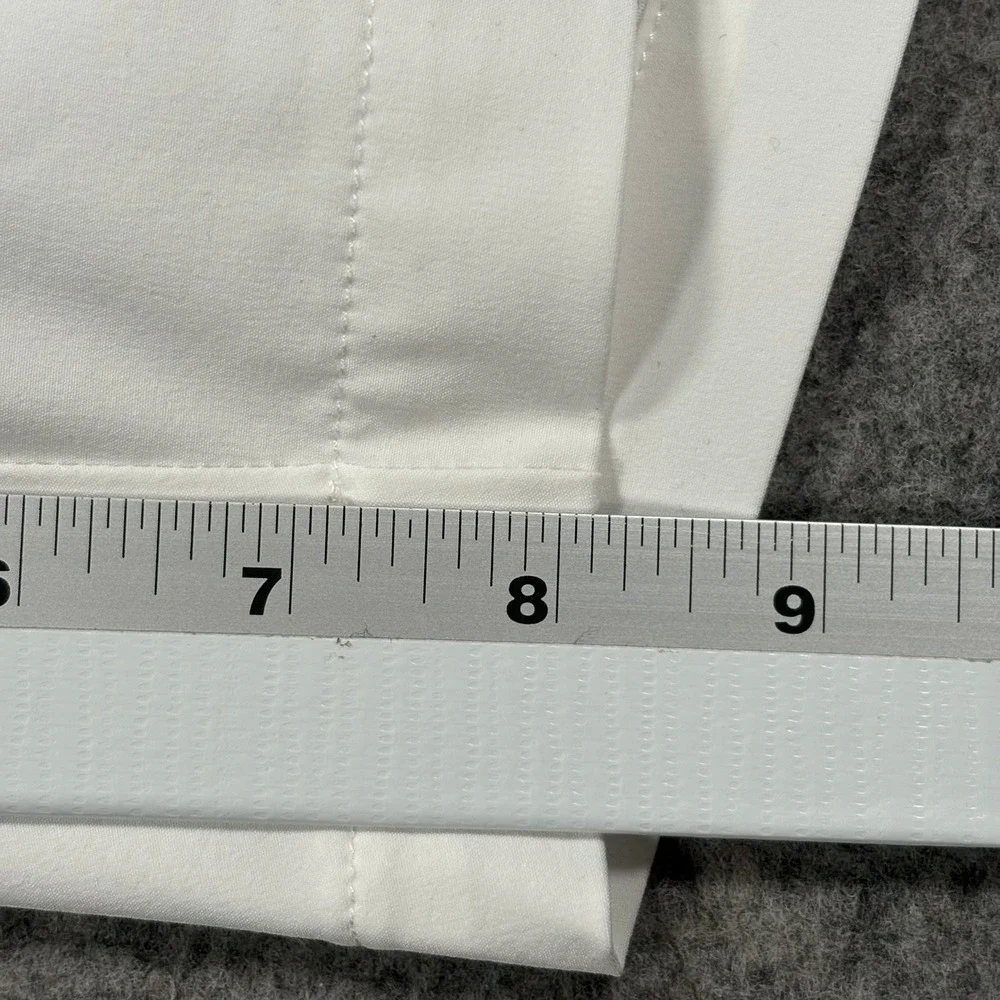 G/FORE Golf Shorts Mens 36 White Technical Performance Stretch Flat Front